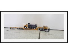 CAMION CAMA CAT CT-660 CON CAMION TOLVA CAT CT-660 ESCALA 1:50